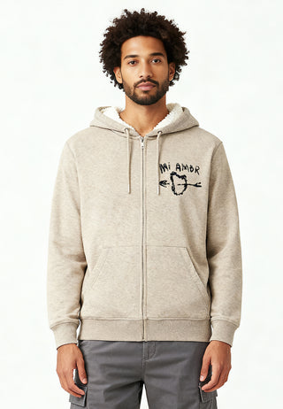 Hoodie Sherpa Brodé "Mi Amor"