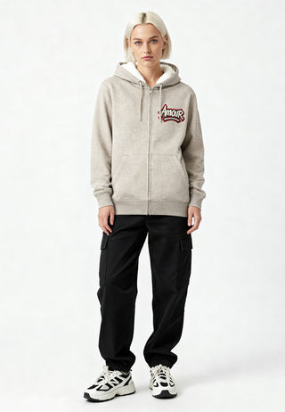 Hoodie Sherpa Brodé "Amour"