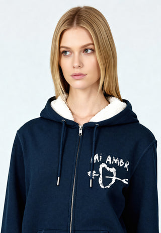 Hoodie Sherpa Brodé "Mi Amor"