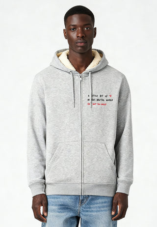 Hoodie Sherpa Brodé "Brutal"