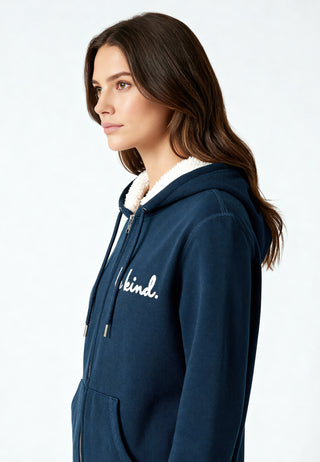 Hoodie Sherpa Brodé "Be Kind"