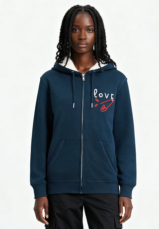 Hoodie Sherpa Brodé "Love"