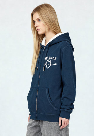 Hoodie Sherpa Brodé "Mi Amor"