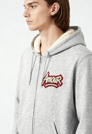 Hoodie Sherpa Brodé "Amour"
