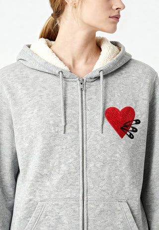 Hoodie Sherpa Brodé "Pins"