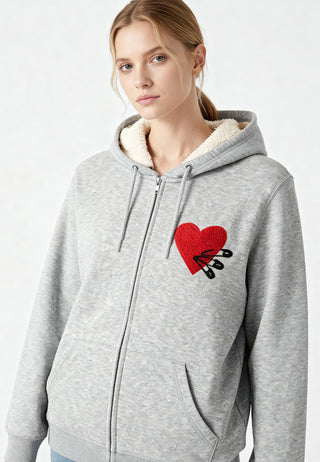 Hoodie Sherpa Brodé "Pins"