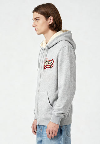 Hoodie Sherpa Brodé "Amour"