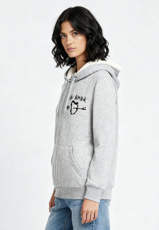 Hoodie Sherpa Brodé "Mi Amor"