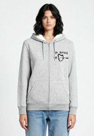 Hoodie Sherpa Brodé "Mi Amor"