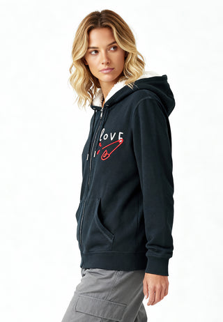 Hoodie Sherpa Brodé "Love"