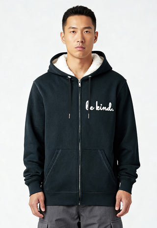 Hoodie Sherpa Brodé "Be Kind"