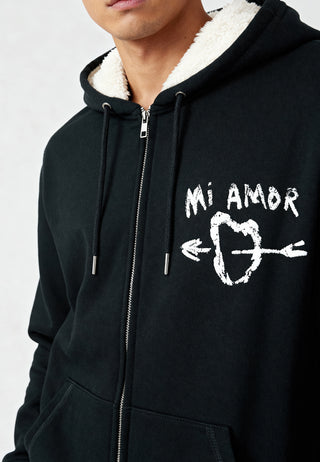 Hoodie Sherpa Brodé "Mi Amor"