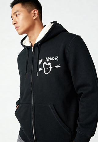 Hoodie Sherpa Brodé "Mi Amor"