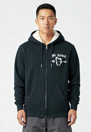 Hoodie Sherpa Brodé "Mi Amor"