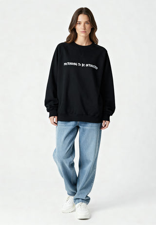 Sweatshirt Raglan Brodé "Pretending"