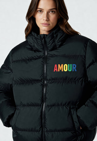 Doudoune Oversize Brodée "Amour"