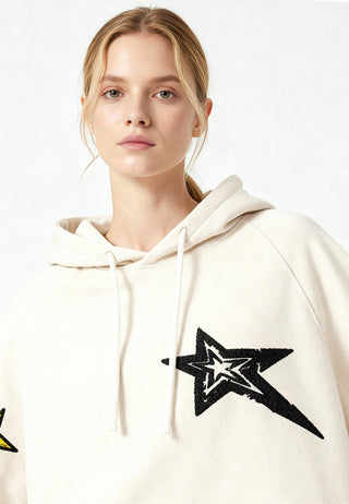 Hoodie Raglan Brodé "Lucky Star"