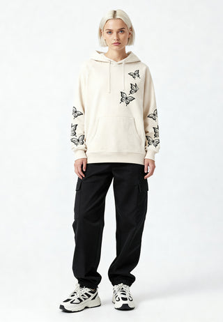 Hoodie Raglan Brodé "Butterflies"