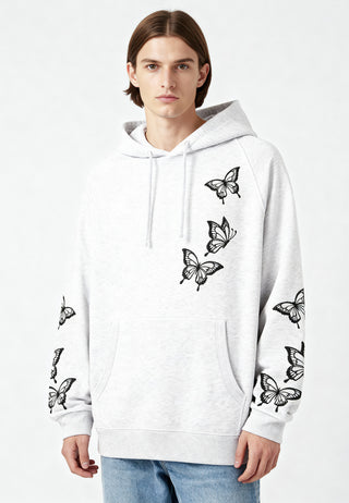 Hoodie Raglan Brodé "Butterflies"