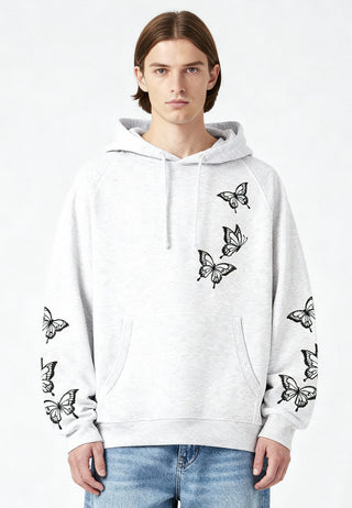 Hoodie Raglan Brodé "Butterflies"