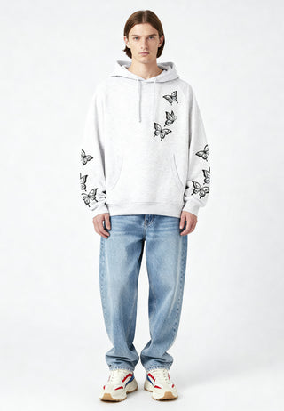 Hoodie Raglan Brodé "Butterflies"