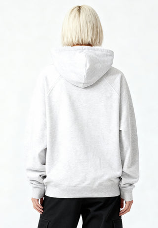 Hoodie Raglan Brodé "I Don't Care"