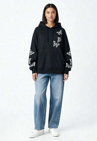 Hoodie Raglan Brodé "Butterflies"