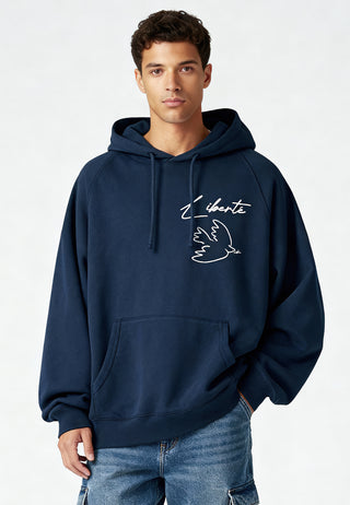 Hoodie Raglan Brodé "Liberté"