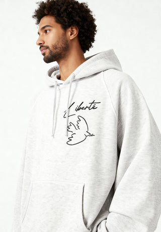 Hoodie Raglan Brodé "Liberté"