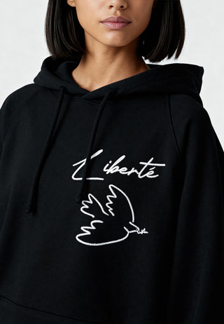 Hoodie Raglan Brodé "Liberté"