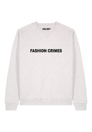 Sweatshirt Raglan Brodé "Fashion Crimes"