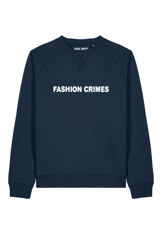 Sweatshirt Raglan Brodé "Fashion Crimes"