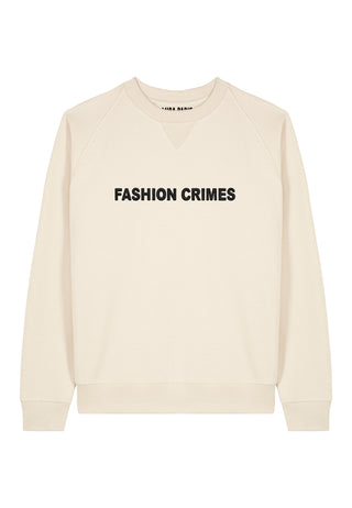 Sweatshirt Raglan Brodé "Fashion Crimes"