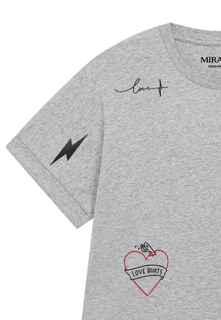 T-shirt Oversize "Tattoo Mi Amor"