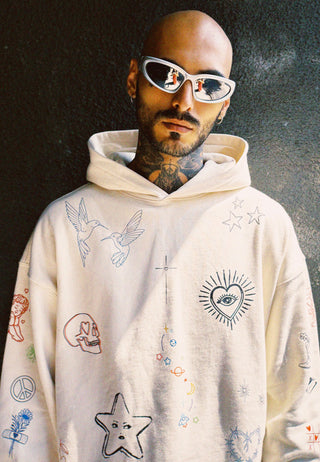 Hoodie Boxy "Flash Tattoo 1"