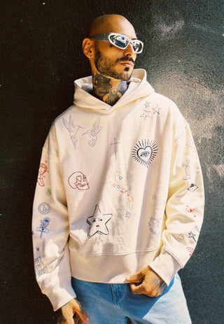 Hoodie Boxy "Flash Tattoo 1"
