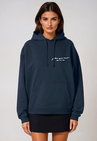 Hoodie Oversize Brodé "Follow Your Heart"