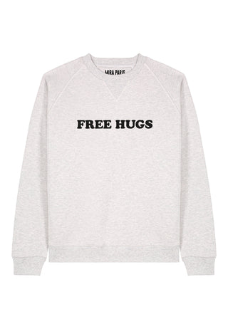 Sweatshirt Raglan Brodé "Free Hugs"