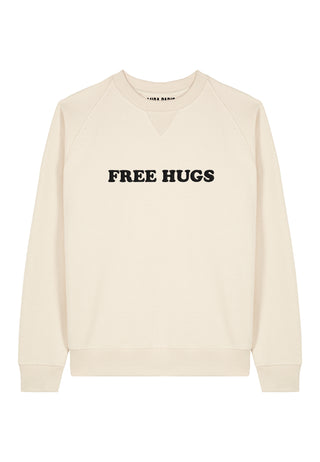 Sweatshirt Raglan Brodé "Free Hugs"