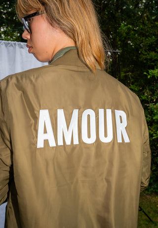 Veste Bomber Brodée "Amour"