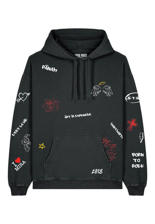 Hoodie Oversize "Graffiti Mira"