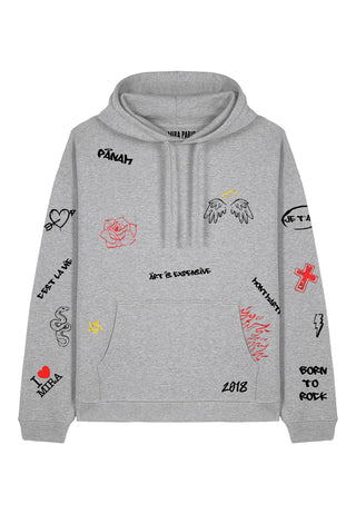 Hoodie Oversize "Graffiti Mira"