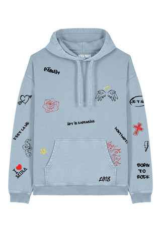 Hoodie Oversize "Graffiti Mira"