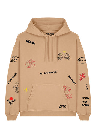 Hoodie Oversize "Graffiti Mira"