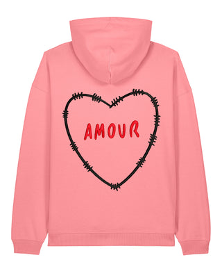 Hoodie Oversize Brodé "Amour" - Mira Paris