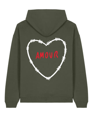 Hoodie Oversize Brodé "Amour" - Mira Paris