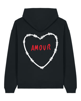 Hoodie Oversize Brodé "Amour" - Mira Paris