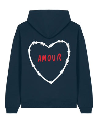 Hoodie Oversize Brodé "Amour" - Mira Paris