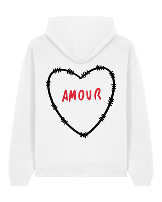 Hoodie Oversize Brodé "Amour" - Mira Paris