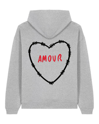 Hoodie Oversize Brodé "Amour" - Mira Paris